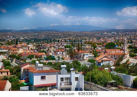 View on Cyprus village. HDR image