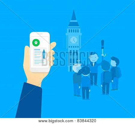 Mobile app for tourist