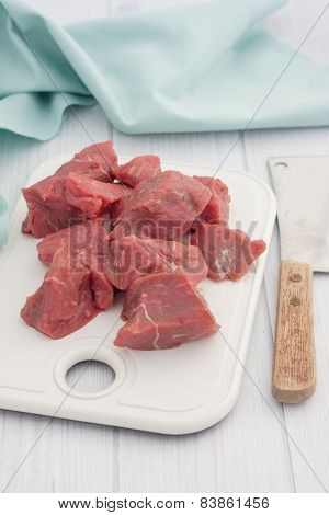 Beef On A Cutting Board