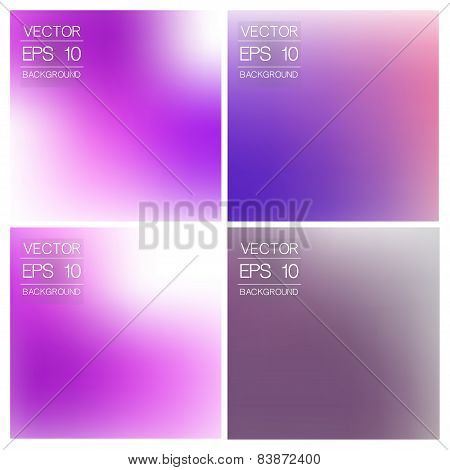 vector abstract blurred background. set