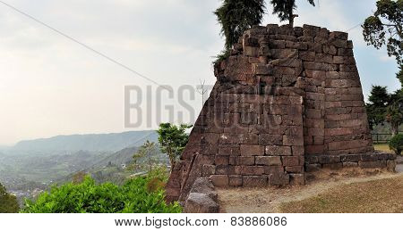 Candi Sukuh Hindu temple near Solokarta, Java, Indonesia