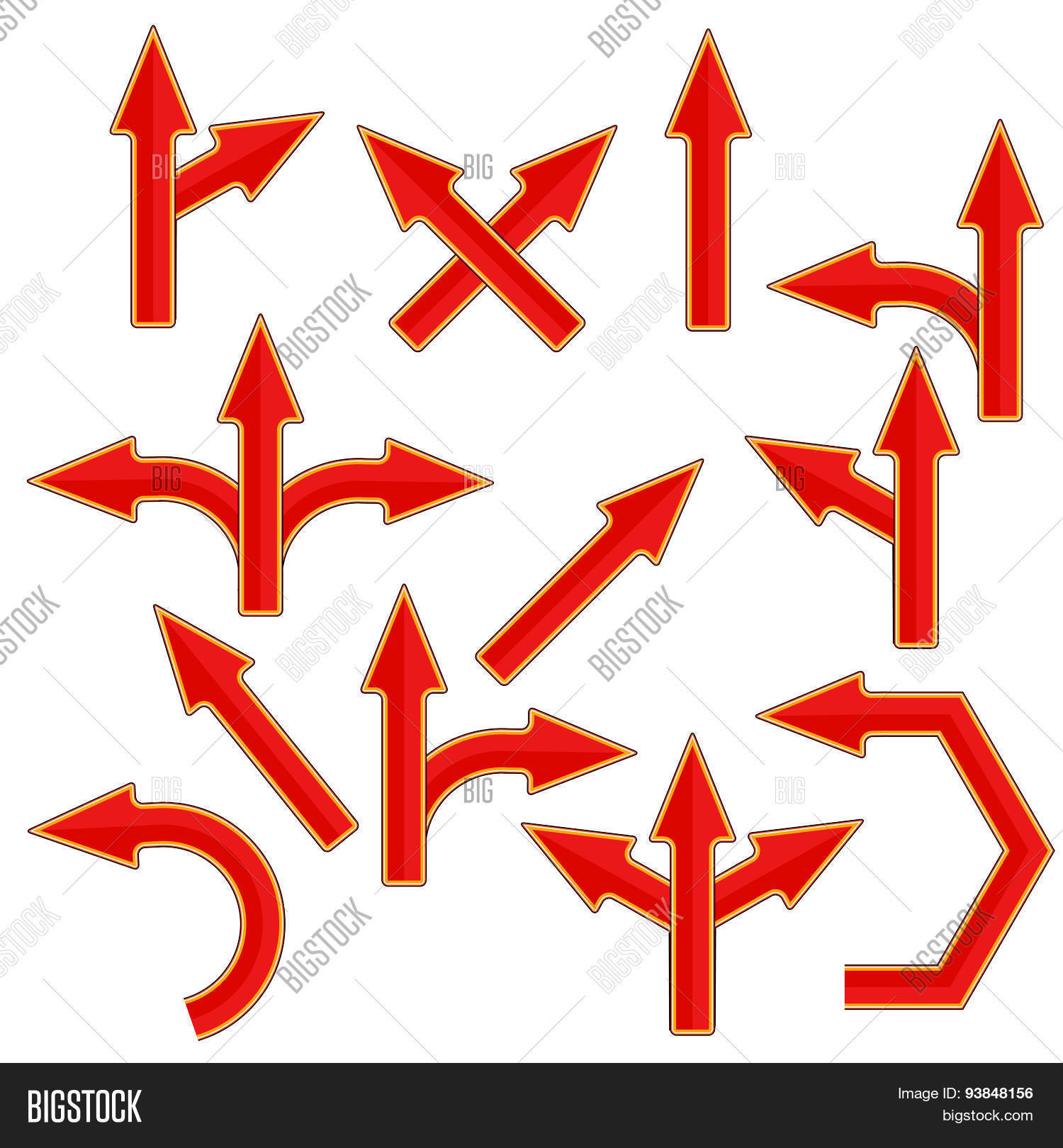 Стрелка. Изогнутая стрелка. Какое движение показано стрелками красного цвета. Знак красно белые стрелки. Какое движение показано стрелками красного цвета.