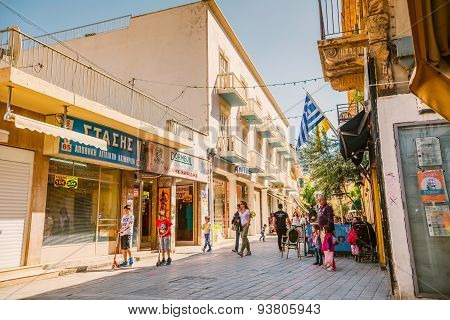 NICOSIA - APRIL 13 : Ledra street a major shopping thoroughfare in central Nicosia on on April 13 2015