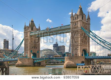 LONDON, UK - APRIL 30, 2015: Tower bridge, River Thames