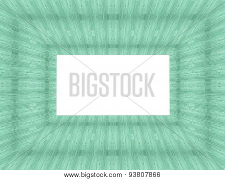 empty wooden photo frame isolated on white