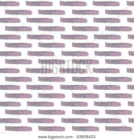 Watercolor vector bricks seamless pattern. Abstract hand painted watercolor vector isolated pink and grey bricks pattern background.