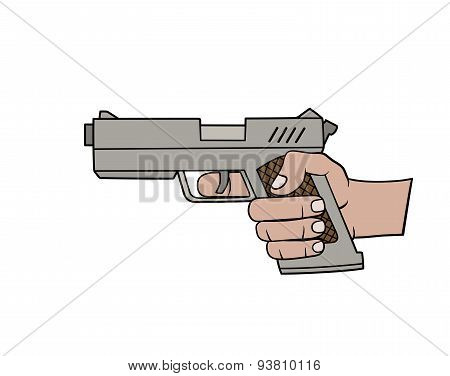 Hand With Gun