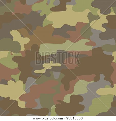 Seamless camouflage military pattern brown  vector