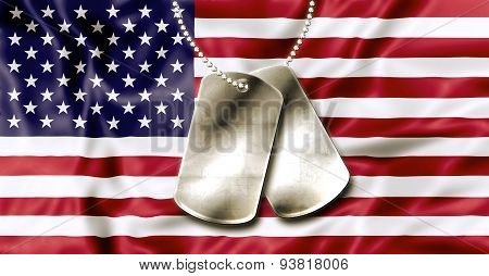 Fourth July Dog Tags