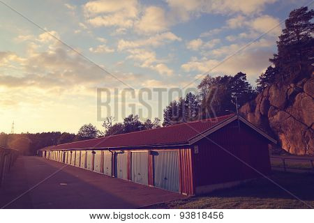 Garage In Rows