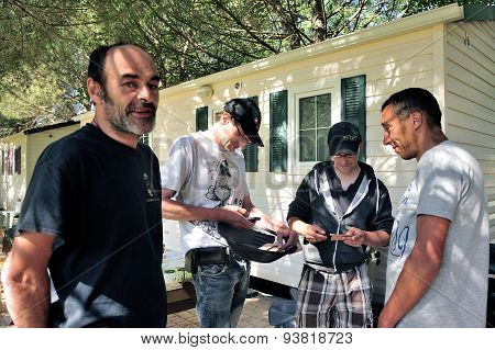 Treasure Hunt Organized In A French Campsite