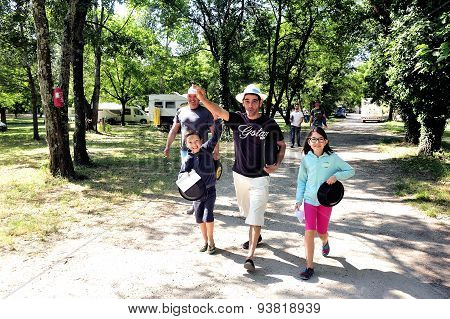 Treasure Hunt Organized In A French Campsite
