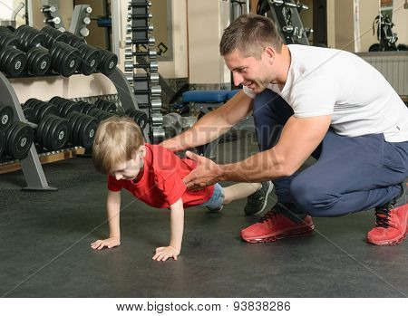 man coached by boy