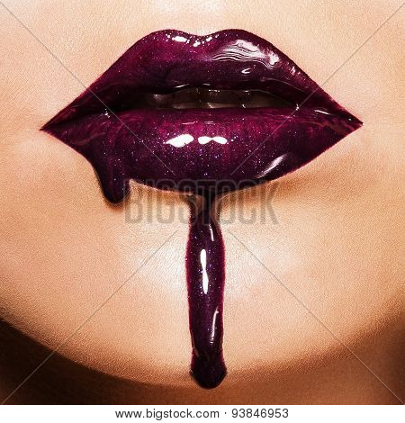 Macro Of Unusual Makeup