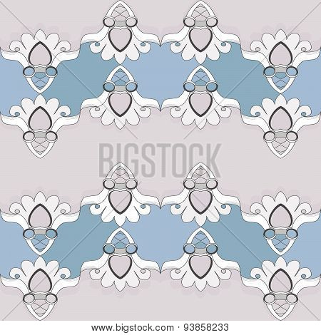 Abstract seamless pattern with hearts