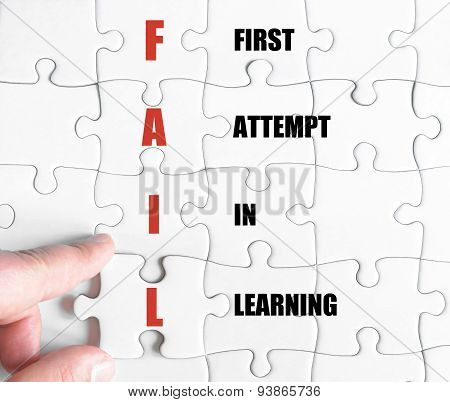 Last Puzzle Piece With Business Acronym Fail