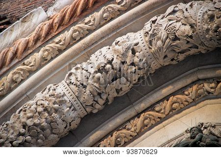 Close Up Exterior Of San Giacomo Dell'ori