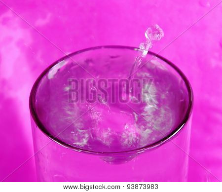 water drop on glass
