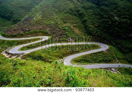 Amazing mountain landscape in Dong Van karst plateau global geological park, Hagiang, Vietnam