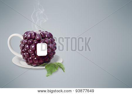 Blackberry tea cup