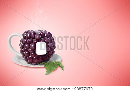 Blackberry tea cup