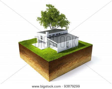 illustration of cross section of ground
