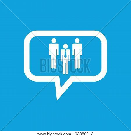 Work team message icon