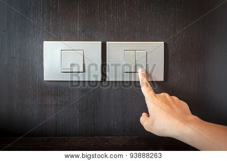 Hand Pressing Electronic-light Switch