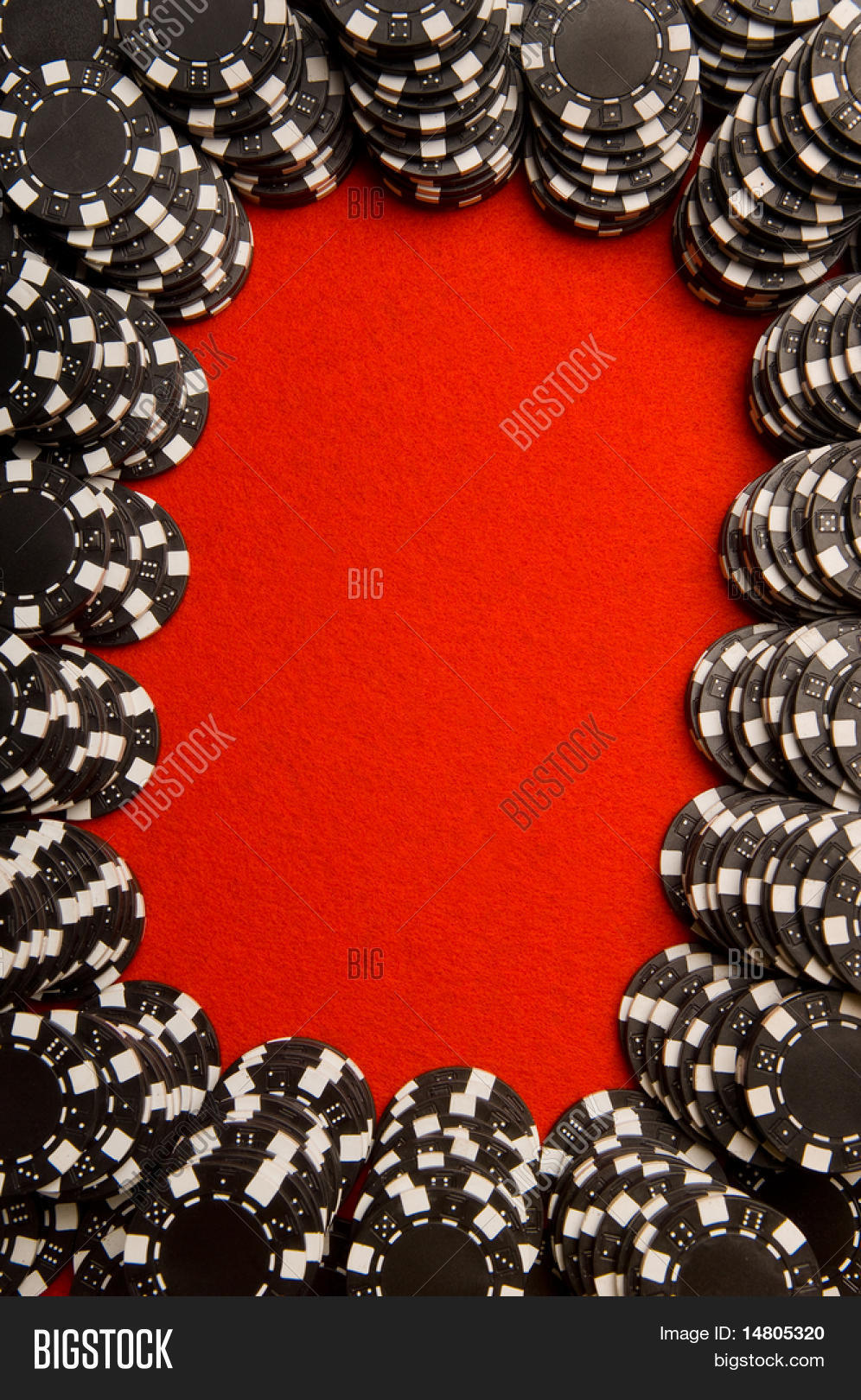 Black Poker Chips On Image & Photo (Free Trial) Bigstock