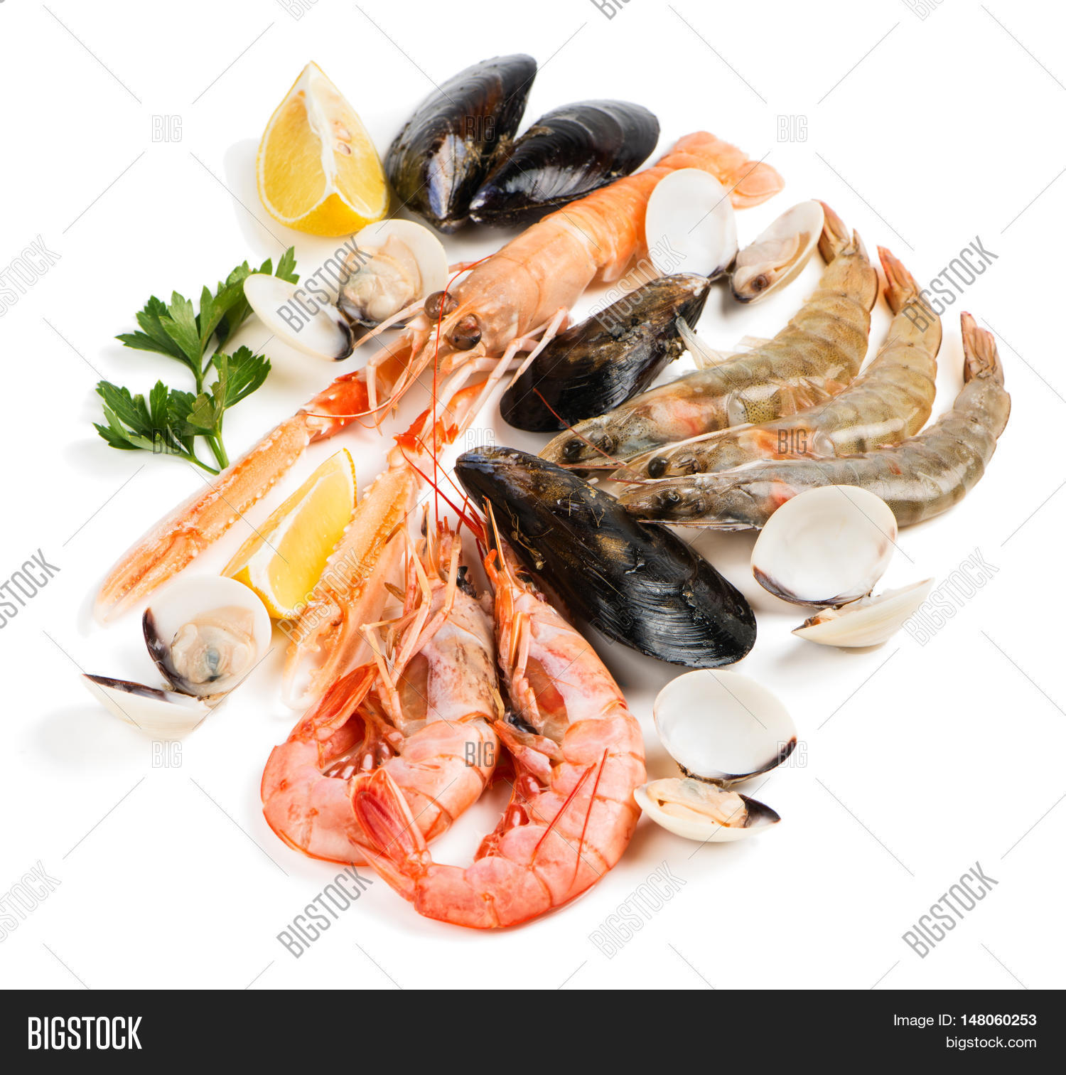 Uncooked Seafood ( Image & Photo (Free Trial) Bigstock
