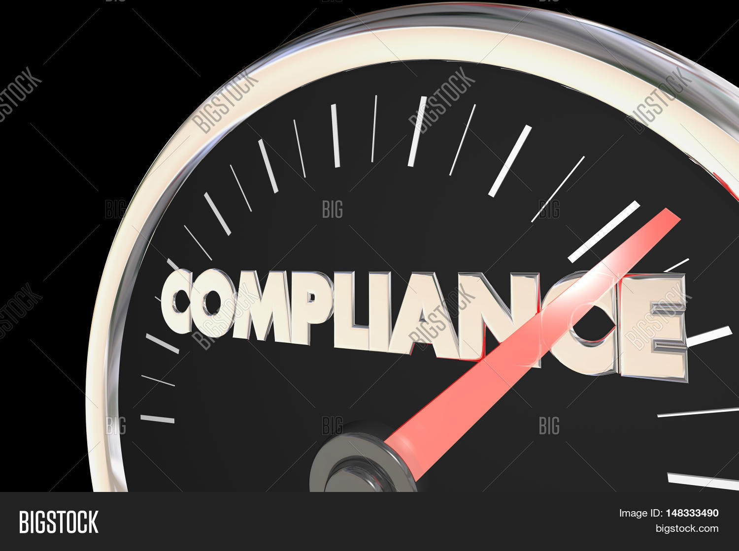 Speedometer Accountability Compliance Speedometer Image & Photo (Free Trial) | Bigstock