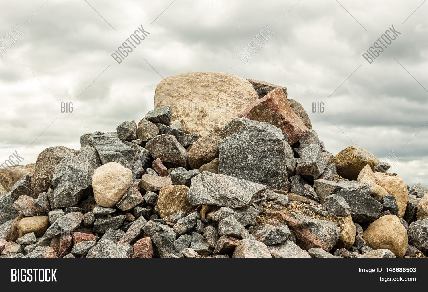 Big Pile Rocks Boulders Piled Heap Image & Photo Bigstock
