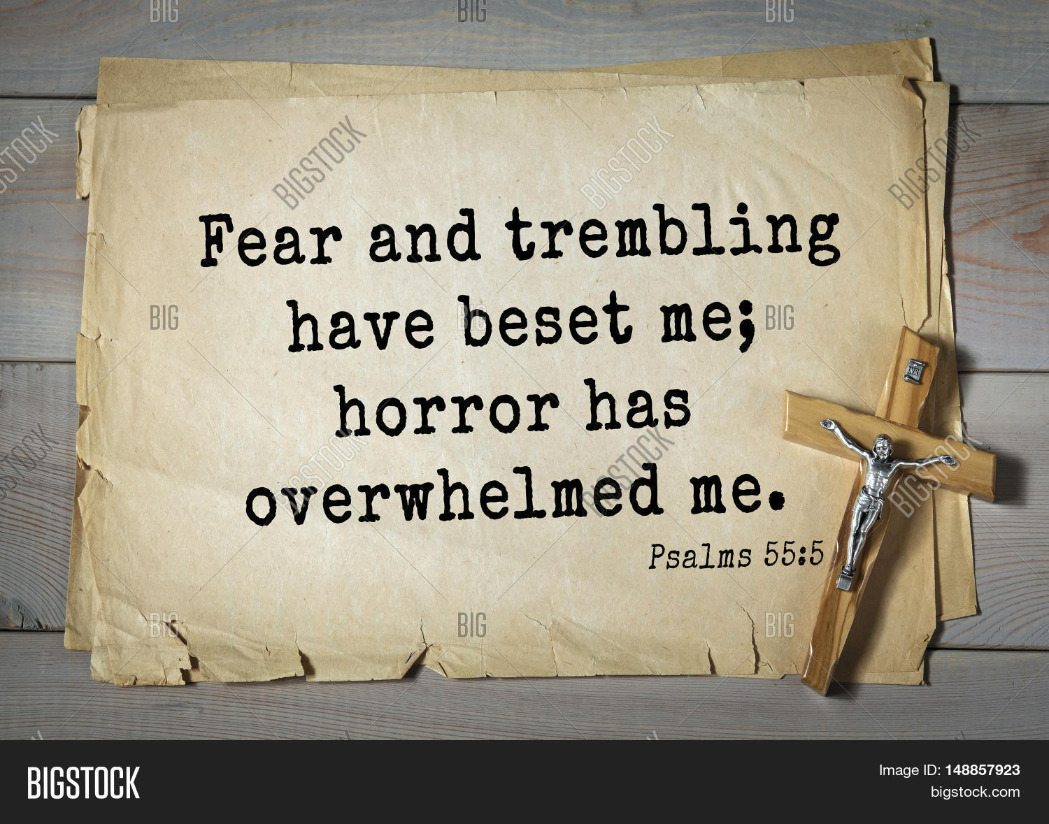 fear and trembling in the bible