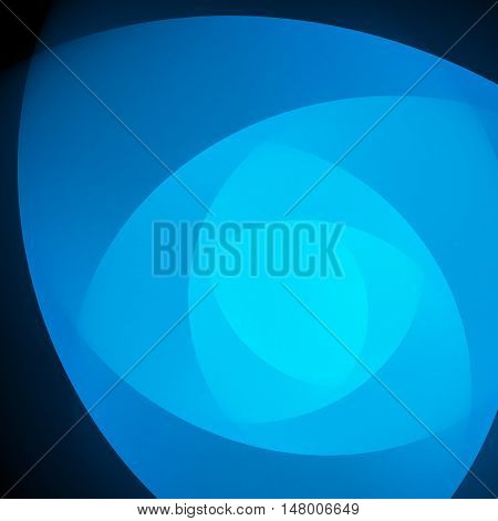 Smooth Light Blue Waves Lines Vector Abstract Background.
