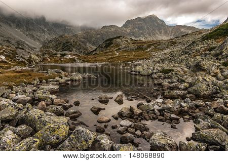 Great rocky peaks in High Tatra Mountains. Slovakia