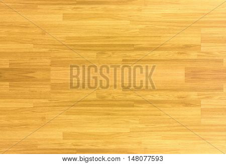 wood floor parquet hardwood maple basketball court floor viewed from above for design texture pattern and background.