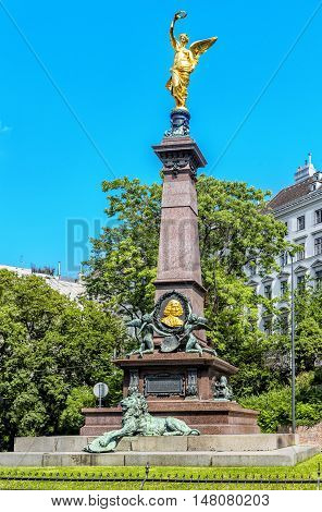 Monument of Johann Andreas von Liebenberg (1627 - 1623) the mayor of Vienna from 1680 to 1623. Vienna Austria