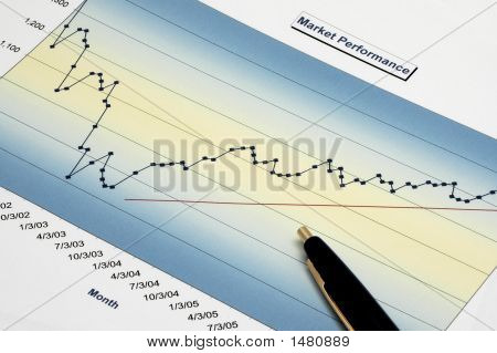 Stock rapport med penna