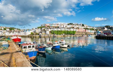 Brixham Harbour In Devon