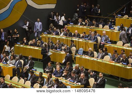 United Nations General Assembly In New York