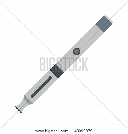 Electronic cigarette icon in flat style on a white background vector illustration