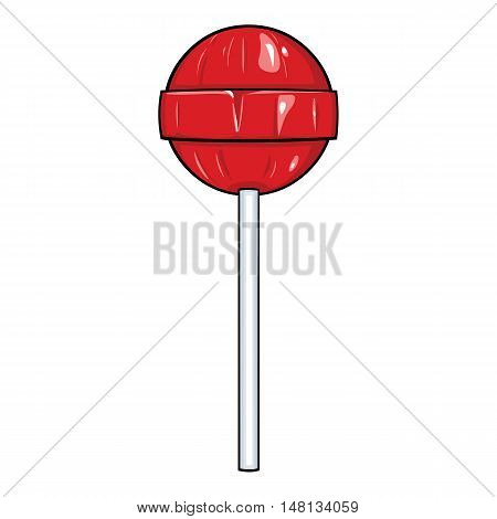 Vector Cartoon Round Lollipop