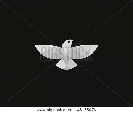 Bird, eagle, vector logo design. Creative delivery, shipping, cargo, corporate sign. Falcon, freedom, phonix concept for print or t-shirt design