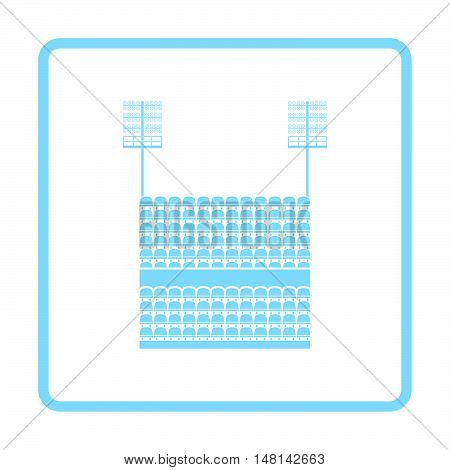Stadium Tribune With Seats And Light Mast Icon