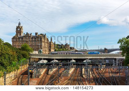 Waverly Station And Hotel Balmoral In Edinburgh