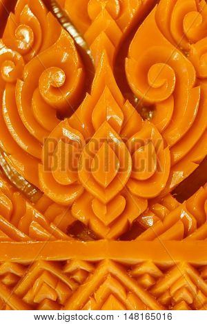 Carving Candle Closeup Detail Texture Background Art