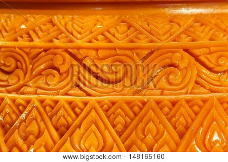 Carving Candle Closeup Detail Texture Background Art