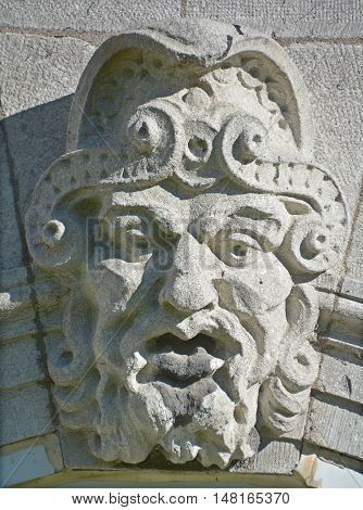 MONTREAL CANADA 09 15 2016: Art nouveau details on the Concordia University Loyola campus is a public comprehensive university.