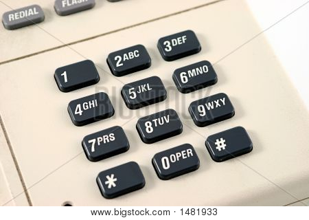 Touch Tone telefon číselník