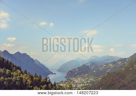 Mountains and grass of South Tyrol In Italy